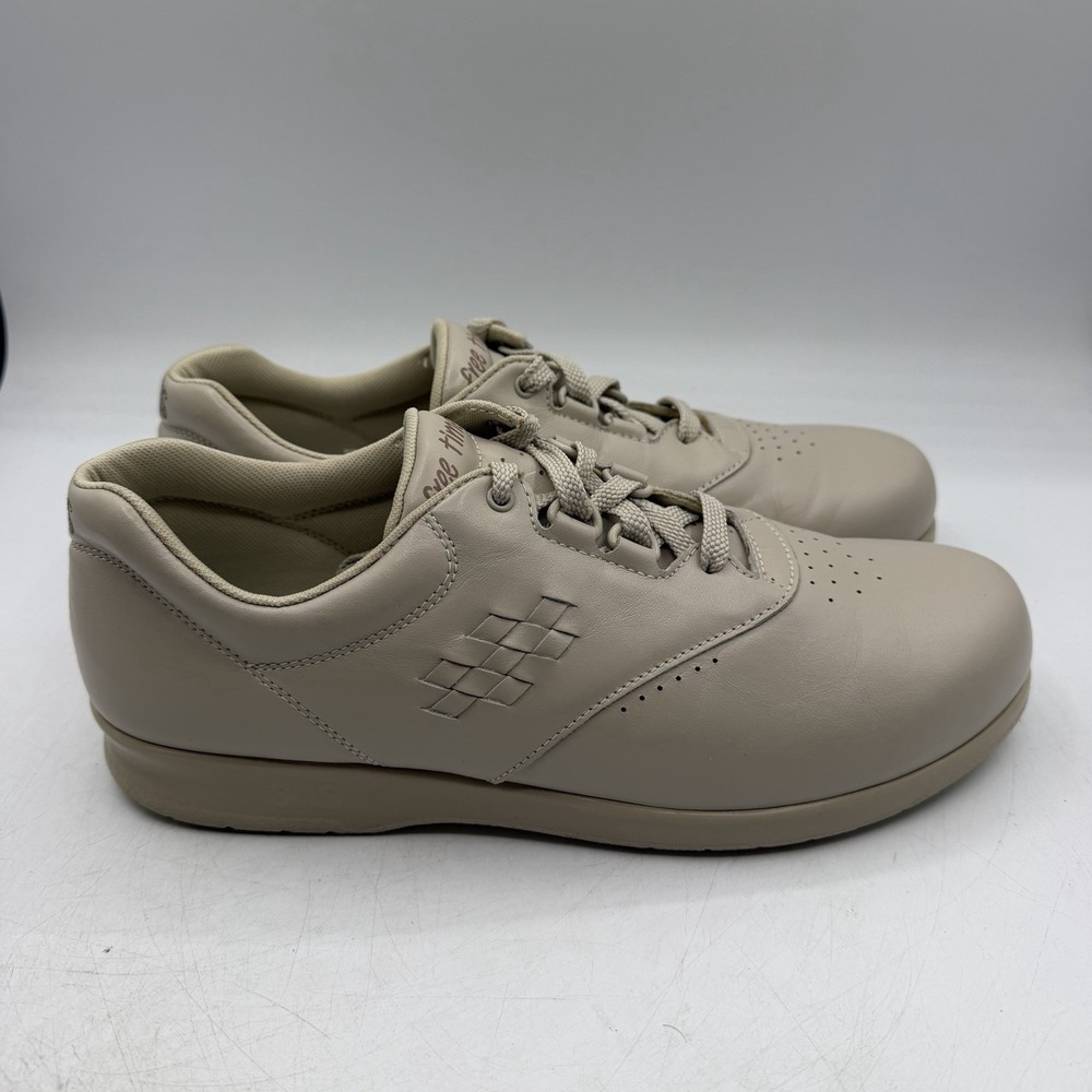 SAS Free Time Shoes Womens Sz 10 M Beige Leather Orthopedic Sneakers NO INSOLES